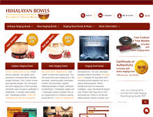 Tablet Screenshot of himalayanbowls.com